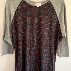 Lularoe Randy raglan tee